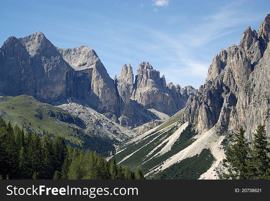 A great view of italian alps. A great view of italian alps