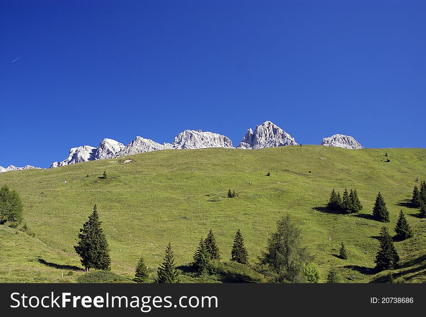 A nice view of italian alps. A nice view of italian alps