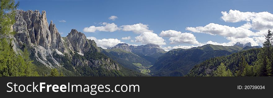 A panoramic view of alps. A panoramic view of alps