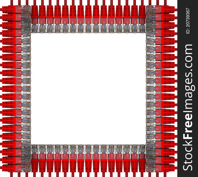 The Frame Of The Network Cables