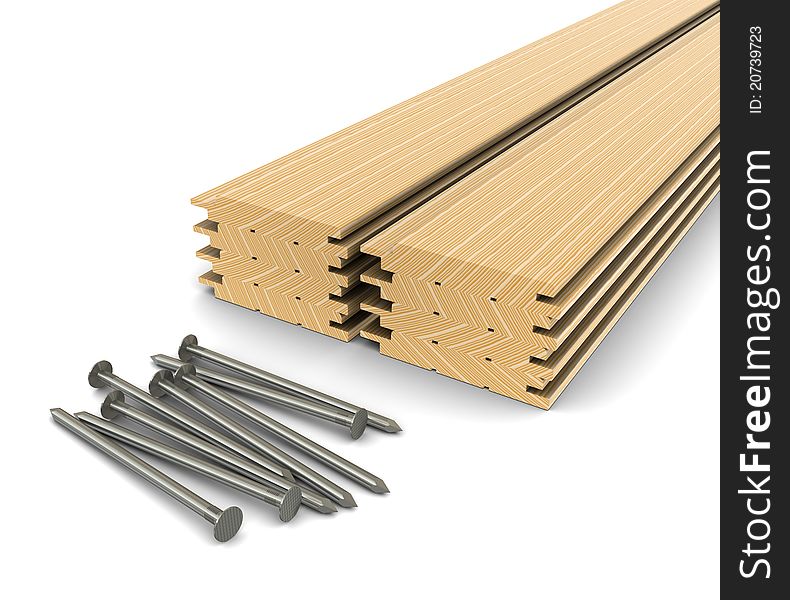 Lumber And Nails - Material For Construction