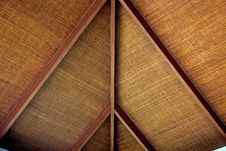 Ceilings Are Made Of Rattan Mats. Stock Image Ceilings Are Made Of Rattan Mats. Stock Image