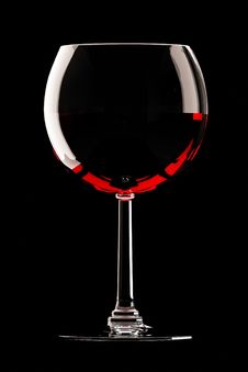 Glass Of Red Wine On Black Royalty Free Stock Photos Glass Of Red Wine On Black Royalty Free Stock Photos