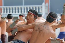 Model Of Thai Boxing (Muay Thai) Stock Photo Model Of Thai Boxing (Muay Thai) Stock Photo