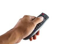 Hand With Remote Control Royalty Free Stock Photos