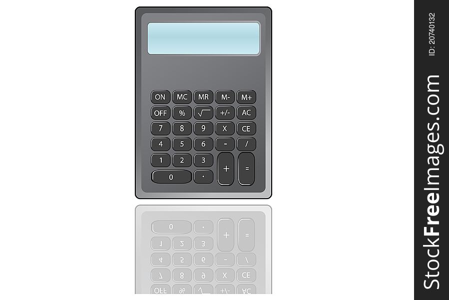 Vector illustration of business calculator