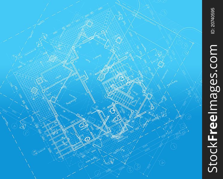 This is a picture of an architectural drawing overlaid onto a blueprint themed background. Great for a technical looking background, or book cover. Background image appears clearer when viewed at a larger scale. This is a picture of an architectural drawing overlaid onto a blueprint themed background. Great for a technical looking background, or book cover. Background image appears clearer when viewed at a larger scale