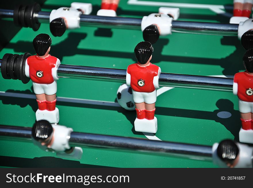 Football game in table soccer