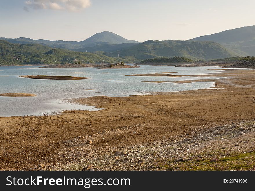 Slano lake in Montenegro near Niksic