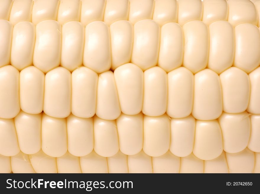 A white corn macro texture