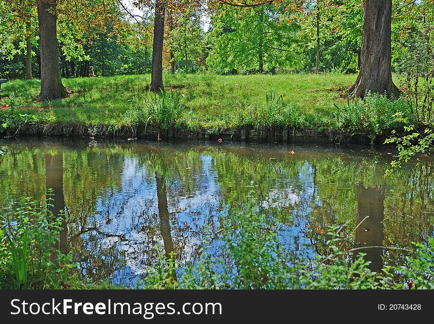 This is a river in the east forest of Paris. This is a river in the east forest of Paris