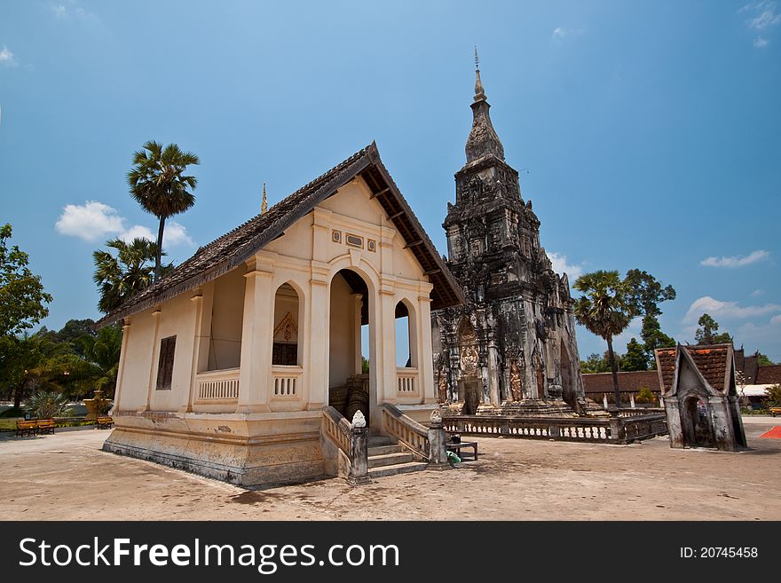 Ancient Temple In Lao,Pra Thart Ing Hung