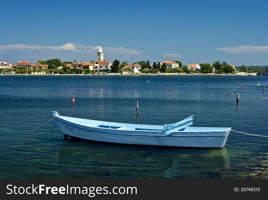 Small Fishing Boat And Seaview To Nin