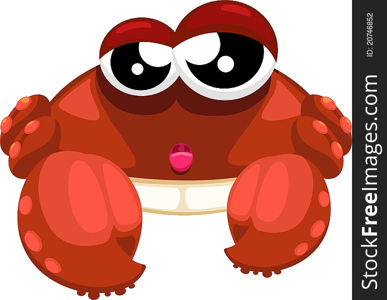 Illustration crab vector