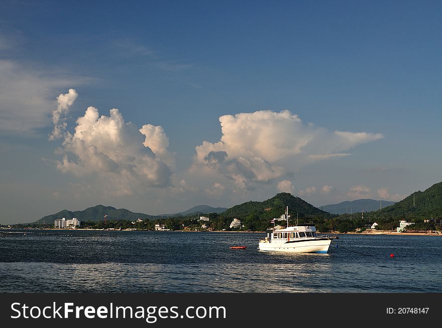 Yacht in the gulf of Thailand