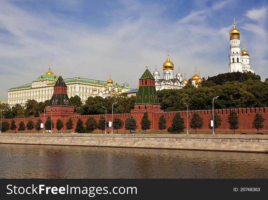 Moscow Kremlin, view from Moscow river