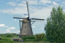 Windmill Near Kinderdijk In NL (UN World Heritage) Royalty Free Stock Image Windmill Near Kinderdijk In NL (UN World Heritage) Royalty Free Stock Image