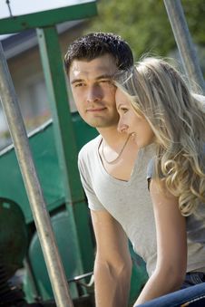 Woman Cuddling With Her Boyfriend Royalty Free Stock Photos Woman Cuddling With Her Boyfriend Royalty Free Stock Photos