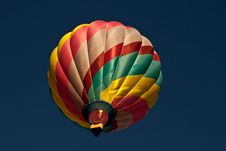 Hot Air Balloon Passing Overhead Royalty Free Stock Photo