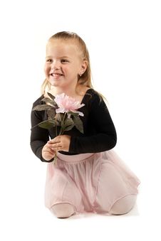 Pretty Preschool Ballerina Royalty Free Stock Images