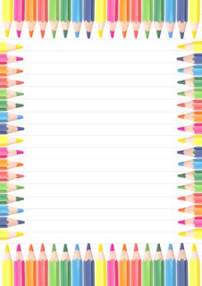 Close Up Of Color Pencils Royalty Free Stock Image