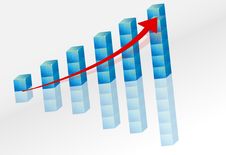 3d Graph With Arrow Stock Images 3d Graph With Arrow Stock Images
