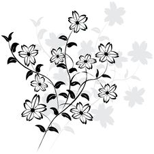 Vector Flowers Royalty Free Stock Photos