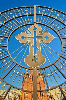 The Church Against The Blue Sky Royalty Free Stock Image The Church Against The Blue Sky Royalty Free Stock Image
