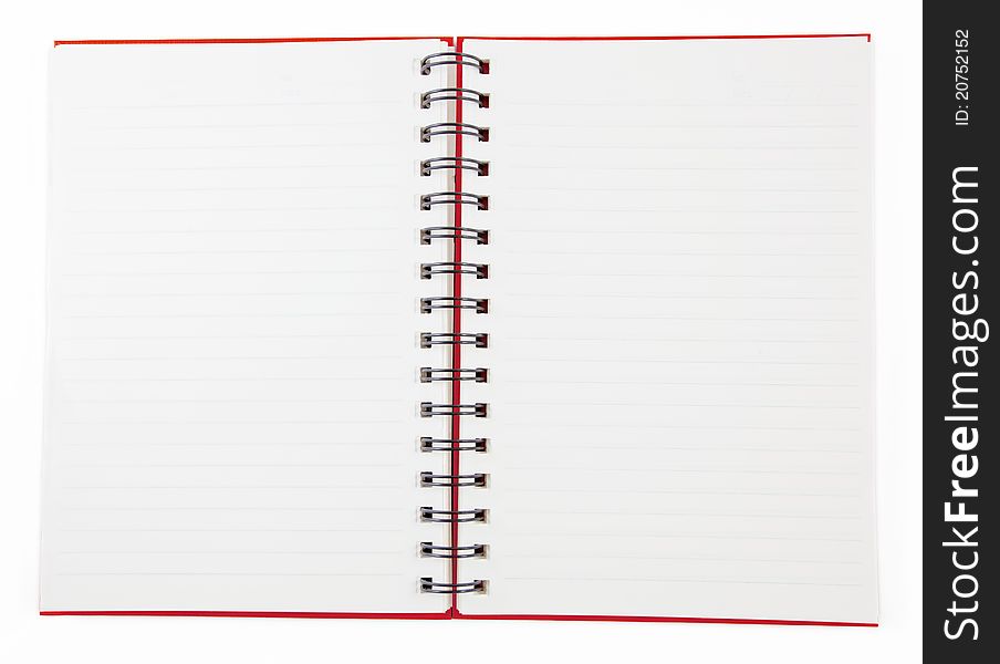 Red Blank Notebook