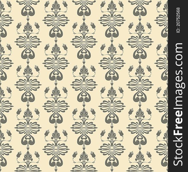 Gray antique seamless background pattern. Gray antique seamless background pattern