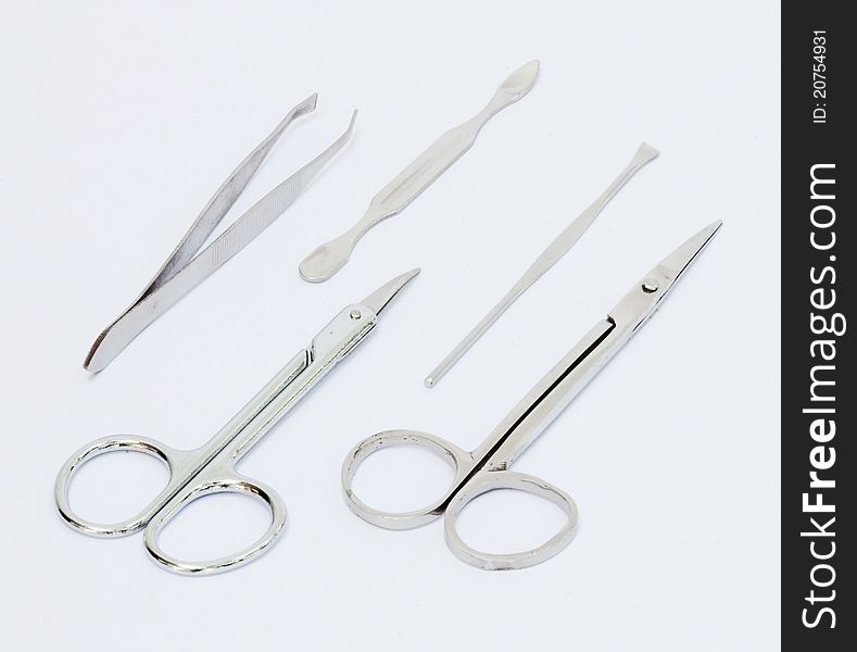 Scissors Collection on white background
