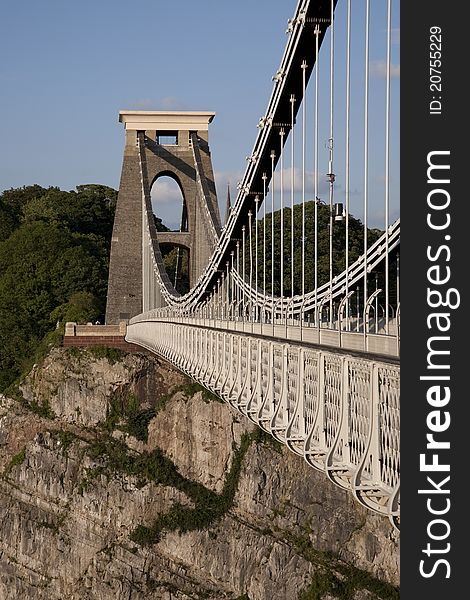 Clifton Suspension Bridge by Brunel in Bristol, England, UK. Clifton Suspension Bridge by Brunel in Bristol, England, UK