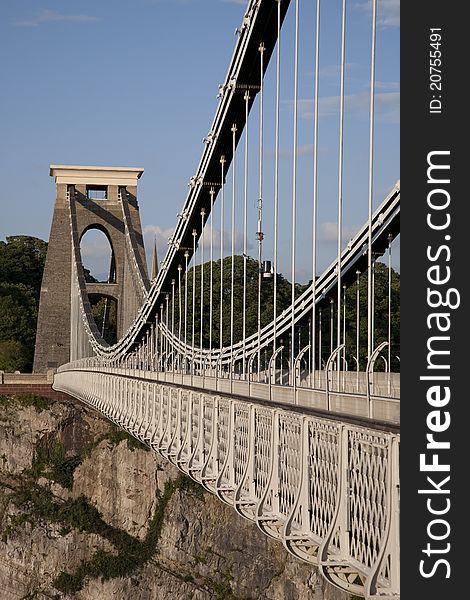 Clifton Suspension Bridge by Brunel in Bristol, England, UK. Clifton Suspension Bridge by Brunel in Bristol, England, UK