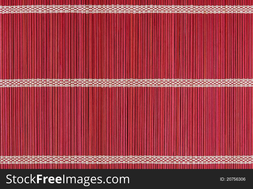 Red cloth woven from straw