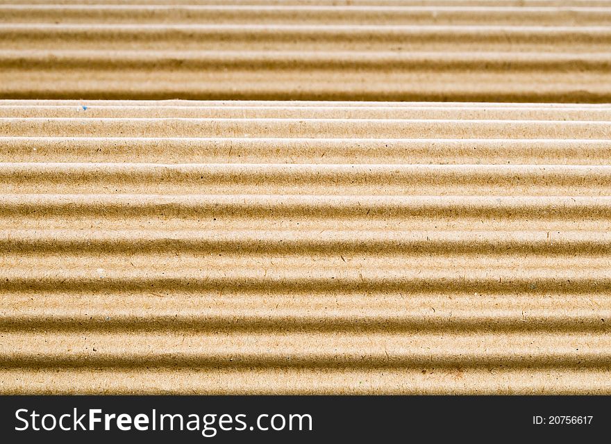 Corrugated cardboard used in repair work