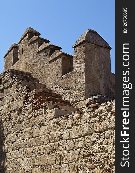 Battlements at the Alcazaba of Almeria