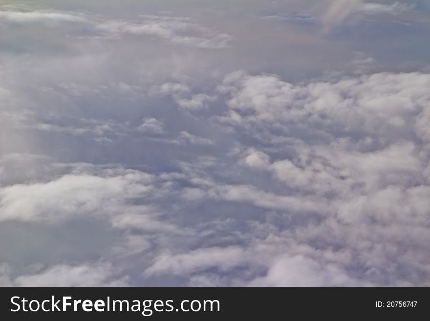 Clouds from the view of an airplane