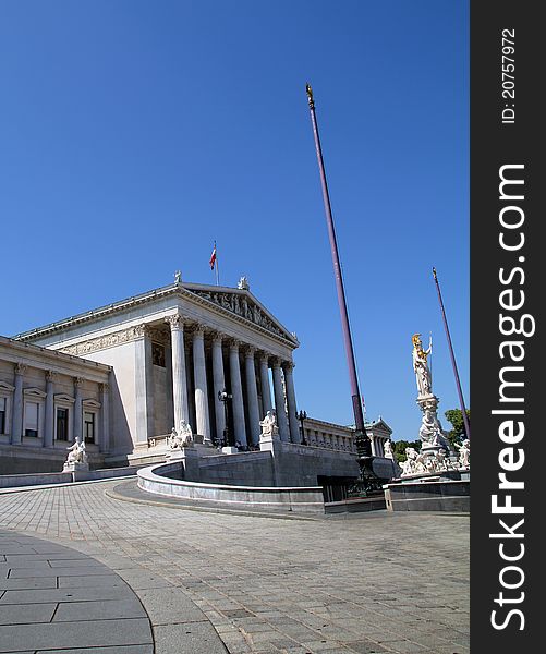 This is the famous Austrian Parliament in Vienna