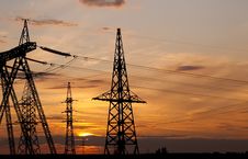 High Voltage Electricity Pylon Stock Photography High Voltage Electricity Pylon Stock Photography