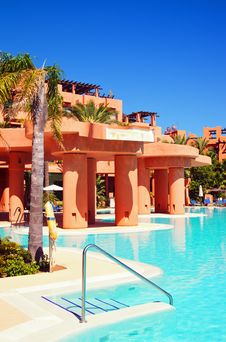 Swimming Pool In Luxury Hotel Royalty Free Stock Image Swimming Pool In Luxury Hotel Royalty Free Stock Image