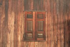 Wooden Window And Wall Of House Stock Photo Wooden Window And Wall Of House Stock Photo