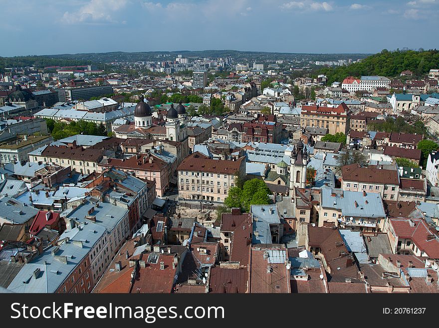 Photo of Lviv - a beautiful Ukrainian city. Photo of Lviv - a beautiful Ukrainian city