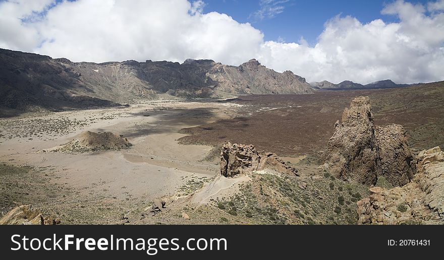 View from peak Teide, Tenerife, Canary Islands