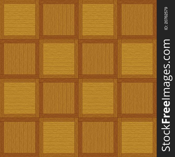 Wooden square brown parquet, seamless background. Wooden square brown parquet, seamless background