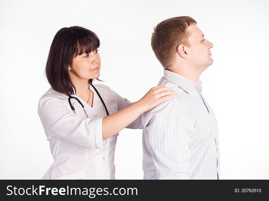 Portrait of a nurse working with patients. Portrait of a nurse working with patients