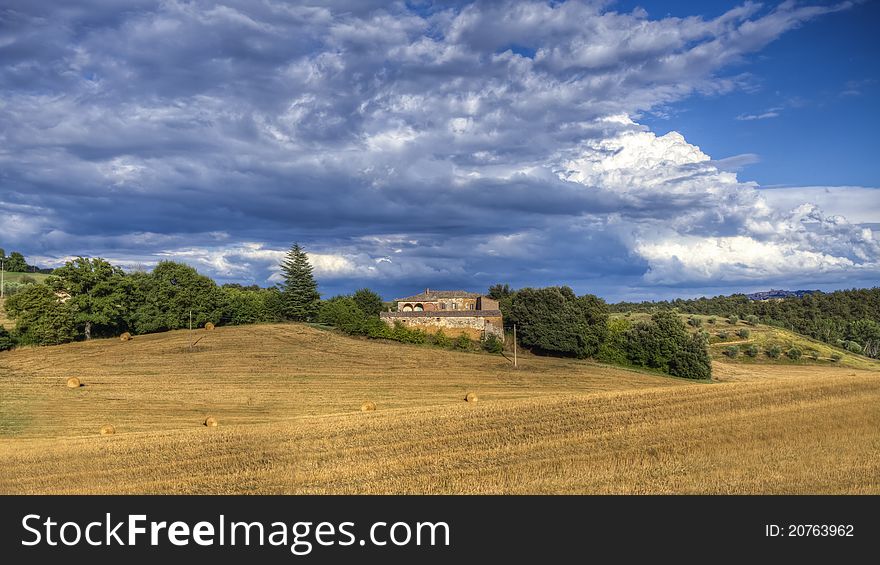 Late afternoon in Tuscany, Italy. Late afternoon in Tuscany, Italy