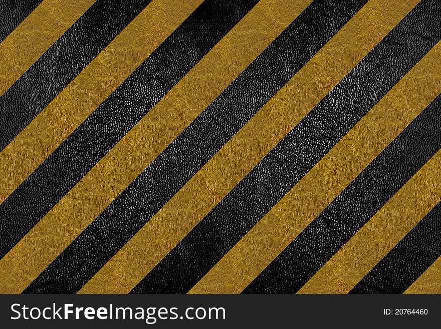 Pattern on road texture with yellow stripe