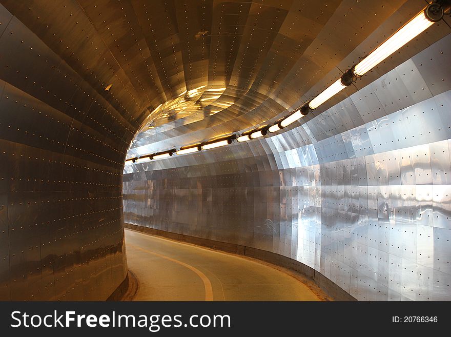 Underground Tunnel in Stockholm, Sweden. Underground Tunnel in Stockholm, Sweden