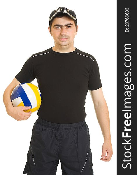 Volleyball Men With The Ball.