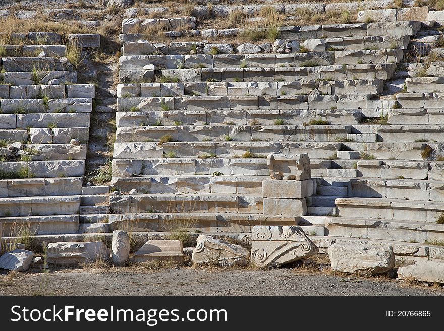 Historical collapsed theatre in Knidos, Datca. Historical collapsed theatre in Knidos, Datca